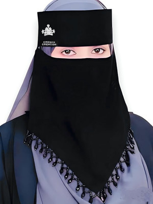 CRENCH CREATION Nida Matte Solid Naqab(Black)
