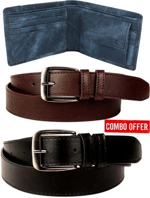 HENEDA Wallet & Belt Combo(Multicolor)