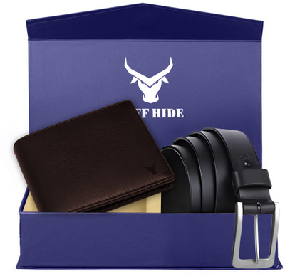 BUFFHIDE Wallet & Belt Combo(Brown)