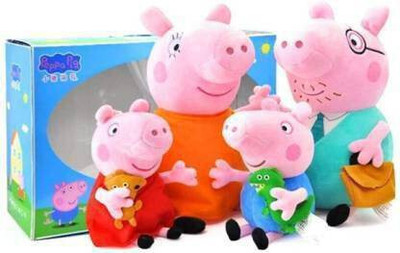 Just97 Peppa Pig Family in peppa pig set 0f 4 in toys for kids P_106(Multicolor)