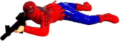 shivi creations Spiderman Crawling Action Toy with Lights and Sound(Red)