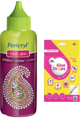 Fevicryl Fabric Glue 80 Ml Pack Of 1 With Glue Drops Adhesive(80 ml)