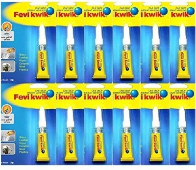 Pidilite Fevikwik Sm (3 Grams): Pack Of 12 Adhesive(36 g)