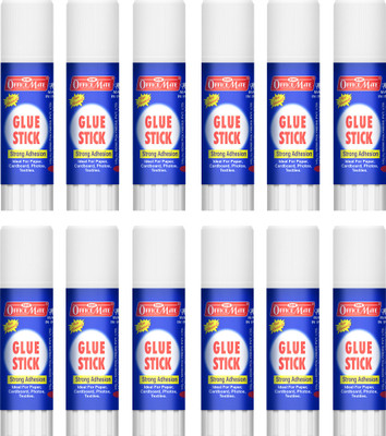 Soni Officemate Glue Stick 15g , Made From non-toxic /safe chemicals / free from solvent Glue Stick(Set of 12, White)
