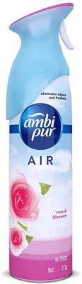Ambipur Rose Car Freshener Spray Rosse and blossom Air Effect Room FreshnerWhich Eliminates Odour and Freshness(275 g)