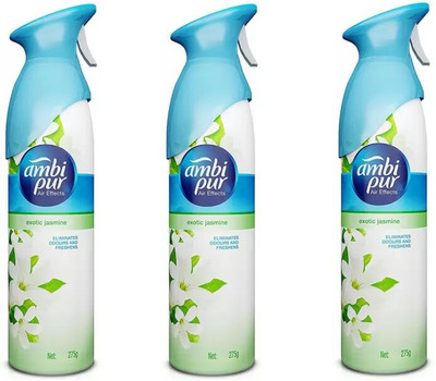 Ambipur Jasmine Car Freshener Spray Exotic Jasmine Air Freshner - 05(3 x 275 g)