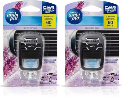 Ambipur Lavender Spray Lavender Spa Car Air Freshener(2 x 7.5 g)