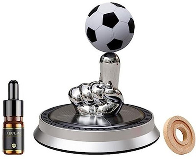 partizano Solar Rotating Finger Football Car Air Freshener Solar Energy Car Perfume10 ML Portable Car Air Purifier(MULTICOLOR)