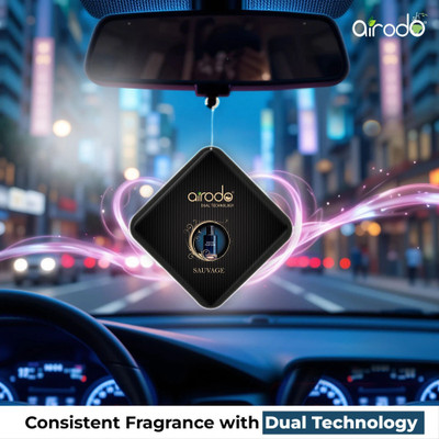 AIRODO Sauvage Luxury Hanging Car Air Freshener | Lasts Up to 30 Days | Car Accessories Diffuser(10 g)