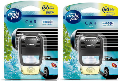 Ambipur Fresh Spray Car Aqua Eliminates Odours and Freshens 2X7.5 ml(2 x 7.5 g)