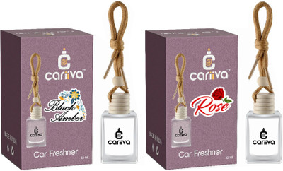 Cariiva BLACKAMBER-ROSE Car Freshener Diffuser CR_02(2 x 10 ml)