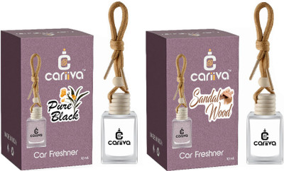 Cariiva PUREBLACK-SANDALWOOD Car Freshener Diffuser CR_02(2 x 10 ml)