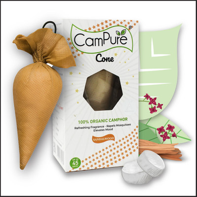 CamPure Cone Air Freshener - Sandalwood - Pack of 1 Potpourri Cone Air Freshener - Sandalwood - Pack of 1(1 Units)