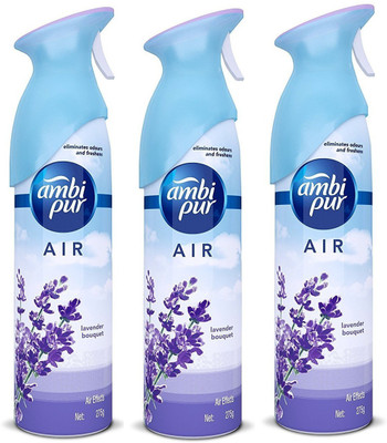 Ambipur lavender Car Freshener Spray Air Effect Lavender Bouquet Air Freshener - 275 gm (Pack of 3)(3 x 275 g)
