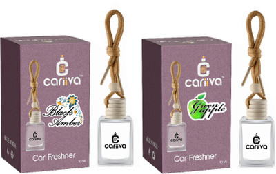 Cariiva BLACK AMBER - GREEN APPLE Car Freshener Diffuser CR_02(2 x 10 ml)