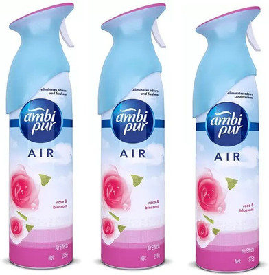 Ambipur Rose Car Freshener Spray Rose And Blossom Air Freshner - 3Pcs A298(3 x 275 g)