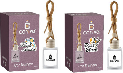 Cariiva BLACKAMBER-PUREBLACK Car Freshener Diffuser CR_02(2 x 10 ml)