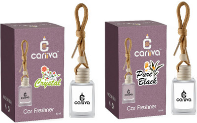 Cariiva CRYSTAL-PUREBLACK Car Freshener Diffuser CR_02(2 x 10 ml)