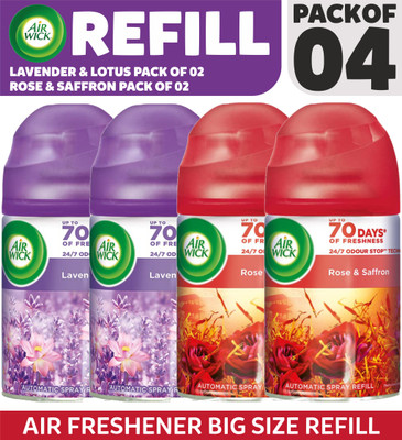 Airwick Air Wick Rose Refill Saffron AND Lavender(4 x 250 ml)