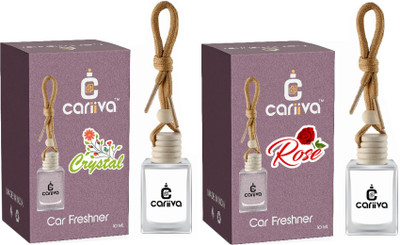 Cariiva CRYSTAL-ROSE Car Freshener Diffuser CR_02(2 x 10 ml)