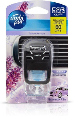 Ambipur Lavender Spa Car Air Freshener Starter Kit (7.5 ml) Spray Lavender Spa Car Air Freshener Starter Kit (7.5 ml)(7.5 g)