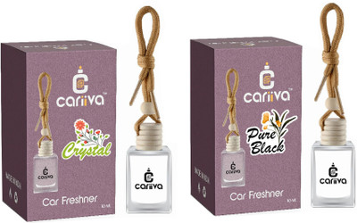 Cariiva CRYSTAL-PUREBLACK Car Freshener Diffuser CR_02(2 x 10 ml)