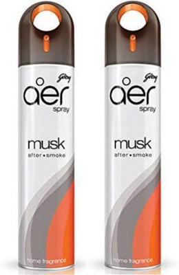 Godrej Musk Spray Perfumes Room Freshener Spray-240 ml Pack of 2 (musk after.smoke)(2 x 220 ml)