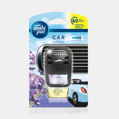 Ambi Pur Car Lavender Spa Air Freshener Starter(7.5 ml)