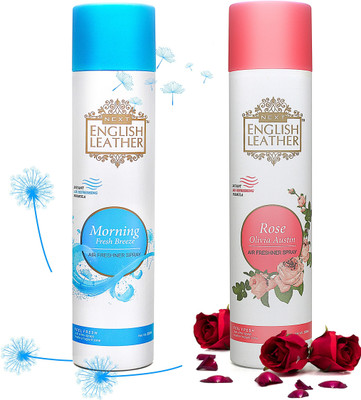 NEXT ENGLISH LEATHER MORNING BREEZE + ROSE OLIVIA Car Freshener Spray ENGLISH LEATHER MORNING BREEZE + ROSE OLIVIA(2 x 220 ml)