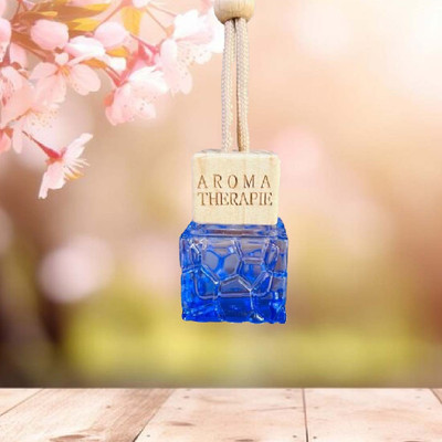 WINKCART Natural Car Air Freshener Essential Oil Fragrance in Glass Bottle (Woody) Diffuser Set, Refill Air Freshener Car Reed Diffuser Pendant 10ml(8 ml)