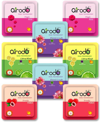 AIRODO Power Pocket Gel Air Freshener | Assorted Mix Scents | Pack of 8 Refill Power Pocket Gel Air Freshener | Assorted Mix Scents | Pack of 8(8 x 10 g)