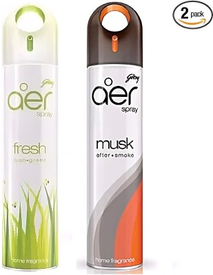 Godrej Fresh Lush Green, Musk After Smoke Spray(2 x 220 ml)