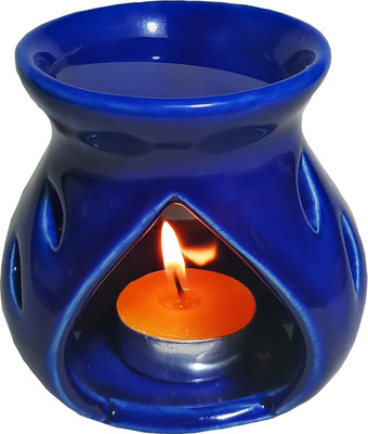 SPONGY HUB NA Diffuser Aroma Oil Ceramic Diffuser ( 9.6 cm X 7.5 cm ) Blue(2 x 0 ml)