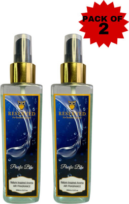 RESERVED PACIFIC BLU Spray PREMIUM QUALITY TWIN PACK OF 2 PACIFIC BLU AIR FRAGRANCES(2 x 200 ml)