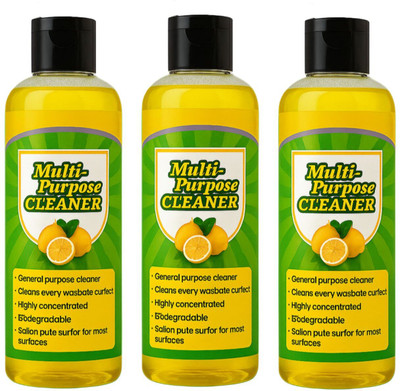 VisioneX Lemon Scented Multifunctional Cleaner Heavy Duty & Concentrated Surface Cleaner(300 ml)