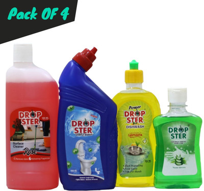 Dropster Pack of 4 Glass Cleaner(1750 ml)