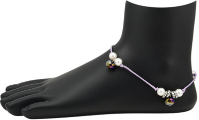 HIGH TRENDZ Premium Dazzle Collection Alloy Anklet(Pack of 2)