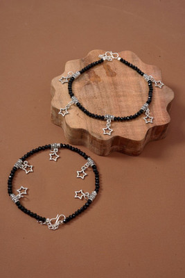 KINZA Set of 2 Star Anklets Alloy Anklet(Pack of 2)