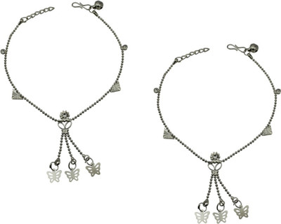 HIGH TRENDZ Dazzle Collection Alloy Anklet(Pack of 2)