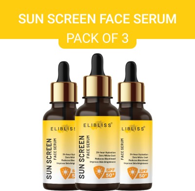ELIBLISS Sun Screen Serum for Anti-Pollution Protects from UVA & UVB Rays-No White Cast(90 ml)