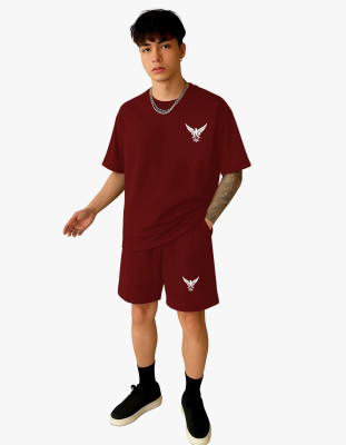 Wrodss Tshirt Regular Shorts Co-ords Set