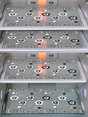 Dakshya Industries Fridge Mat(Width: 29 cm, Black, White)