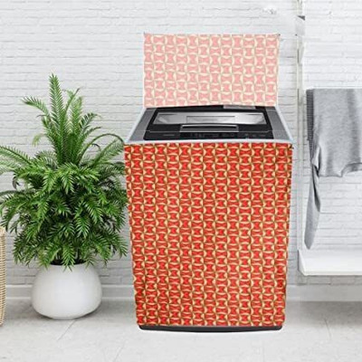 Woah Top Loading Washing Machine  Cover(Width: 58.4 cm, Red Golden)