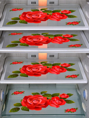 Dakshya Industries Fridge Mat(Width: 29 cm, Red, Green)
