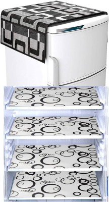 VinemaStore Refrigerator  Cover(Width: 53 cm, Black)