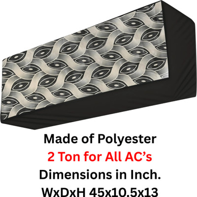 TANMATIC Air Conditioner  Cover(Width: 111 cm, Black)