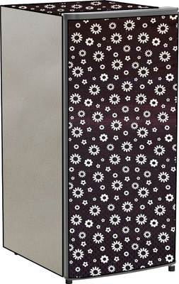 ANSH HOME Refrigerator  Cover(Width: 52.07 cm, Black, White)
