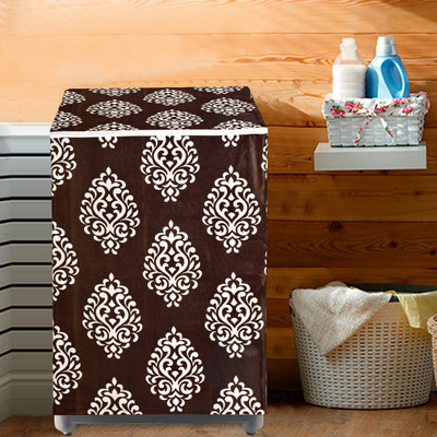 Crosmo Top Loading Washing Machine  Cover(Width: 58 cm, Brown, White)