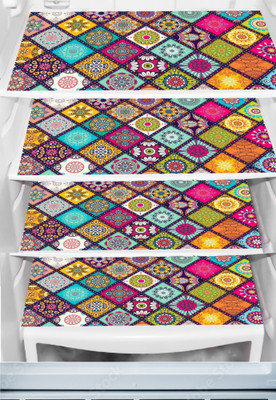 REVEXO Fridge Mat(Width: 32 cm, Multicolor, Blue)