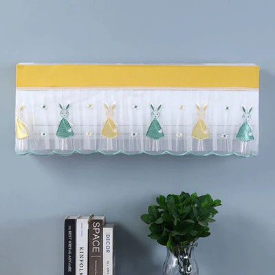 Mahant Handwork Air Conditioner  Cover(Width: 86 cm, YELLOW)